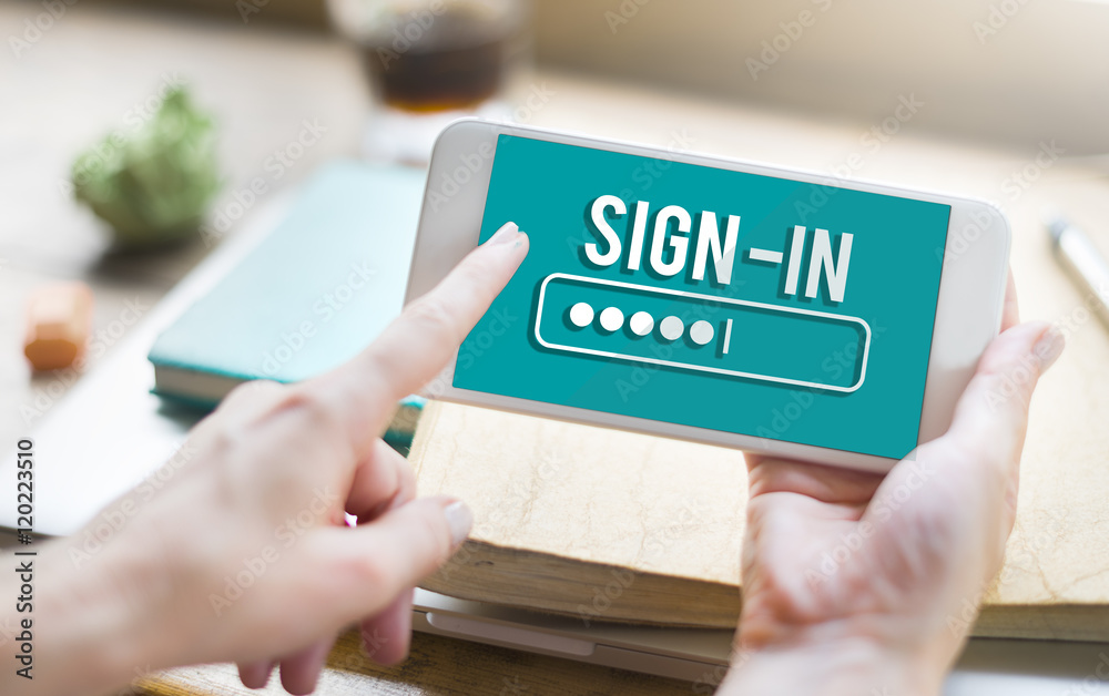 Security Sign Log In Up Password Secret Concept Security Sign Log In Up Password Secret Concept