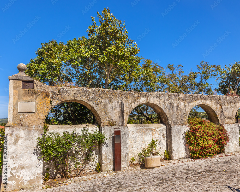 Ancient Usseira Aqueduct Obidos Portugal