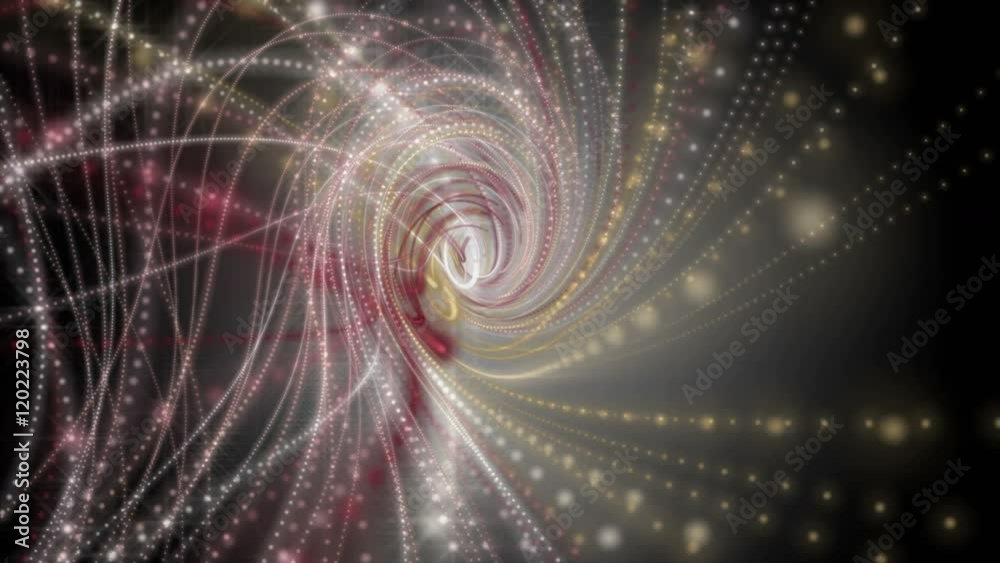 Futuristic video animation with particle stripe object and light shimmer in slow motion, 4096x2304 loop 4K Futuristic video animation with particle stripe object and light shimmer in slow motion, 4096x2304 loop 4K