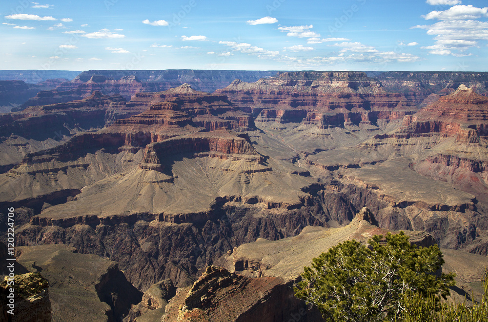 Afternoon view from the South Rim of the Grand Canyon. Afternoon view from the South Rim of the Grand Canyon.