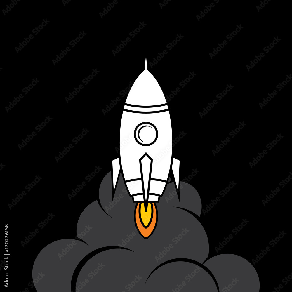 space rocket shuttle logo logotype