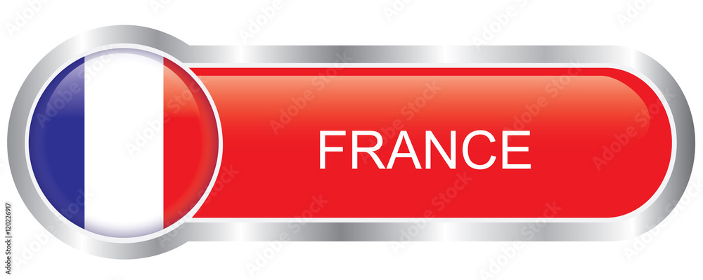 France flag glossy banner France flag glossy banner