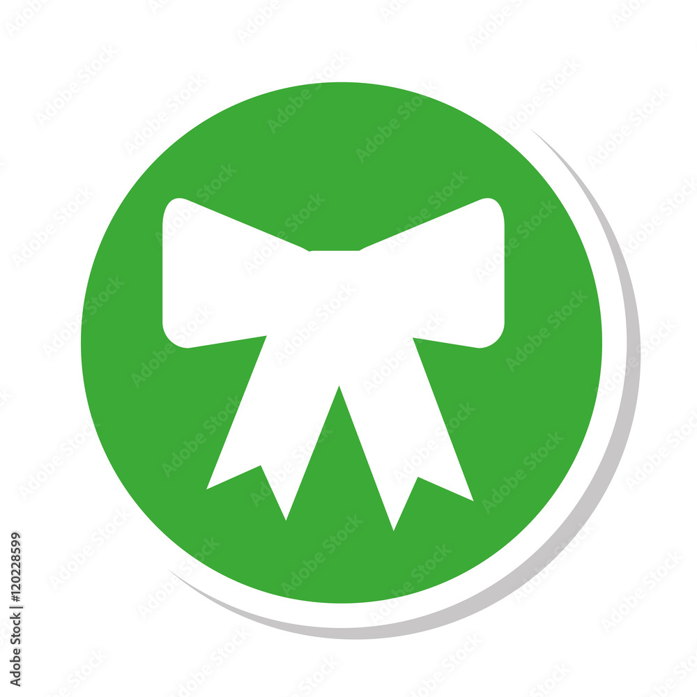 Fototapeta premium bow tie decoration icon vector illustration design