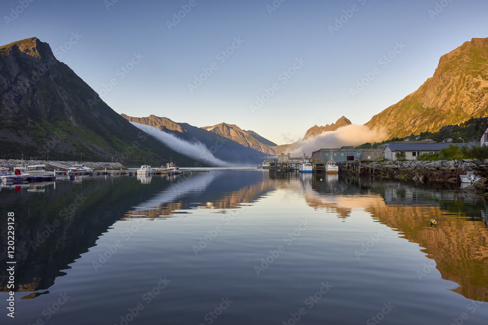 Gryllefjord, Norwey - Beautiful landscape of Norway, Scandinavia