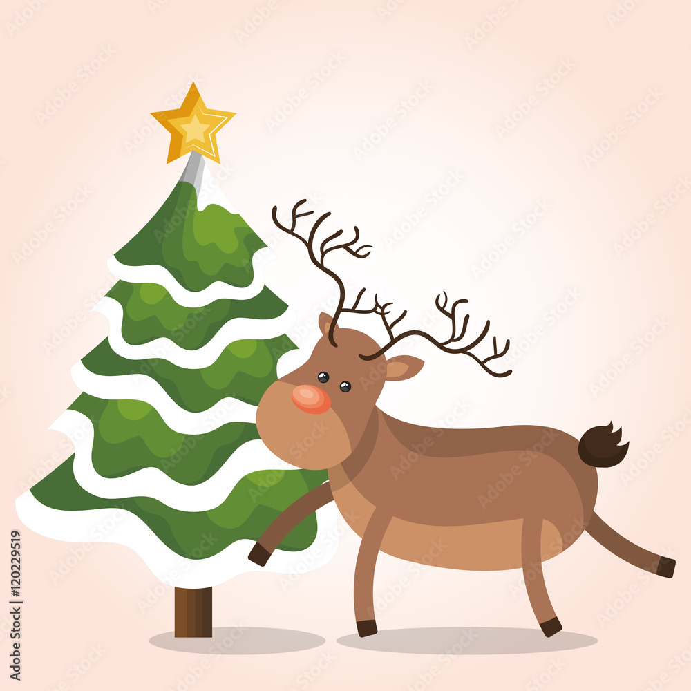 reindeer christmas isolated vector illustration eps 10 reindeer christmas isolated vector illustration eps 10