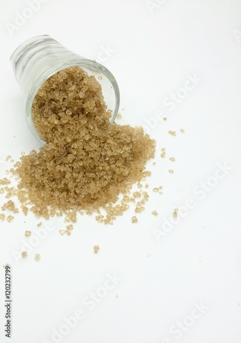 Obraz na płótnie Caramel granulated sugar 