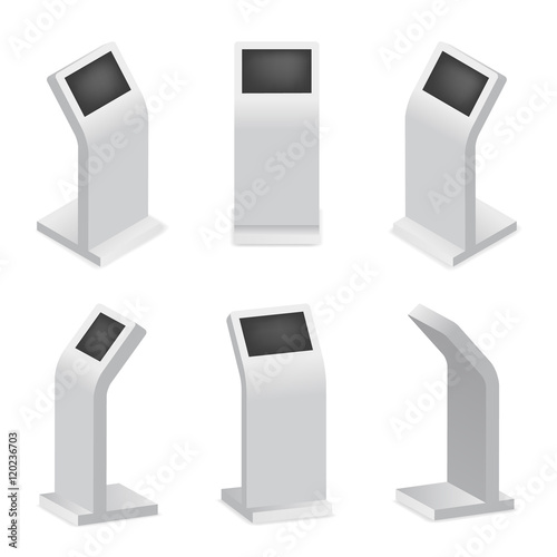 Advertising display terminal for payment or interactive kiosk