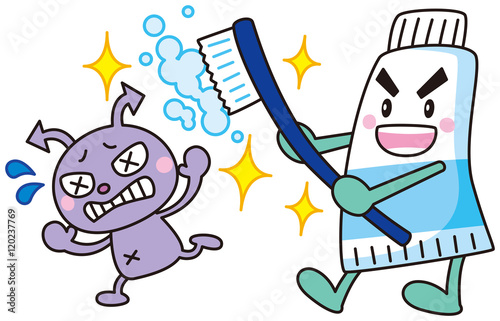 歯磨きの擬人化