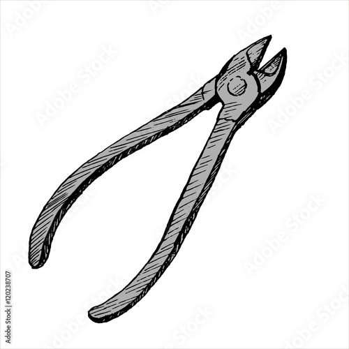 hand drawn nippers