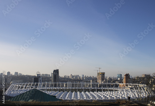 Sports stadium in Kiev. January, 2015