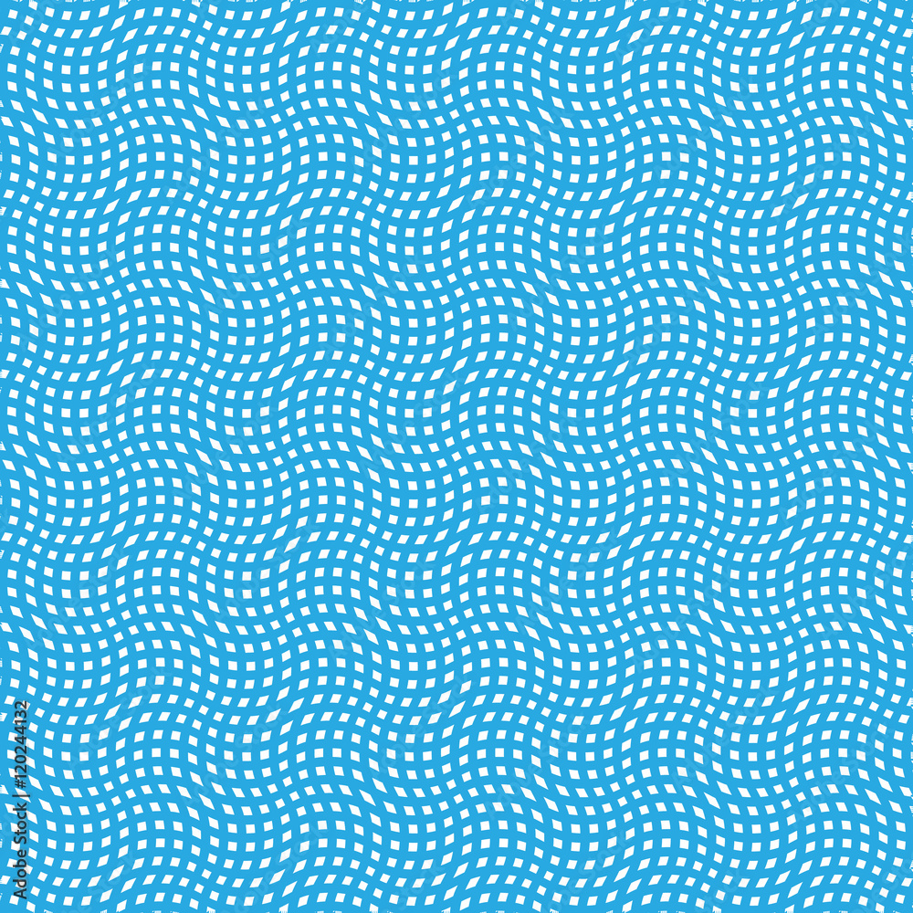 Blue Wavy Mosaic Pattern - Background Design Blue Wavy Mosaic Pattern - Background Design