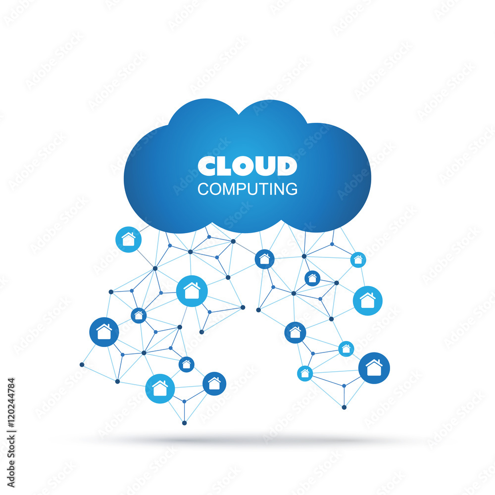 Cloud Computing, IoT, IIoT, Networking, Future Technology Concept, Creative Design Template with Icons - Illustration in Editable Vector Format Cloud Computing, IoT, IIoT, Networking, Future Technology Concept, Creative Design Template with Icons - Illustration in Editable Vector Format