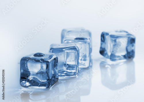 Beauty fresh ice cubes studio shot