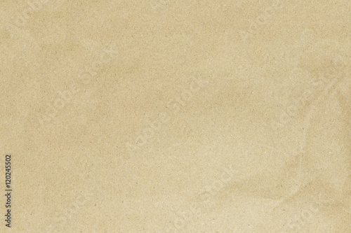 Recycled crumpled brown paper texture or paper background for design with copy space for text or image.