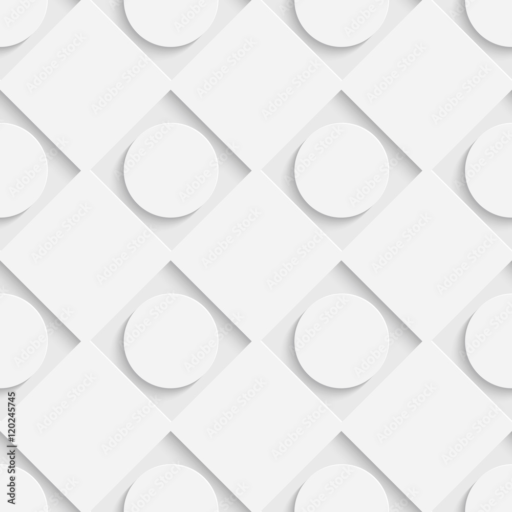 Seamless Square and Circle Pattern