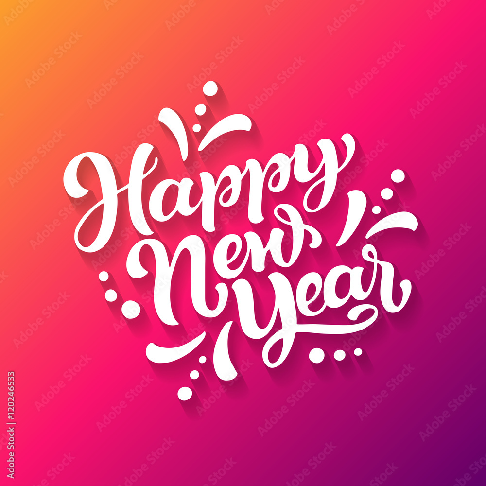 Happy New Year greeting card