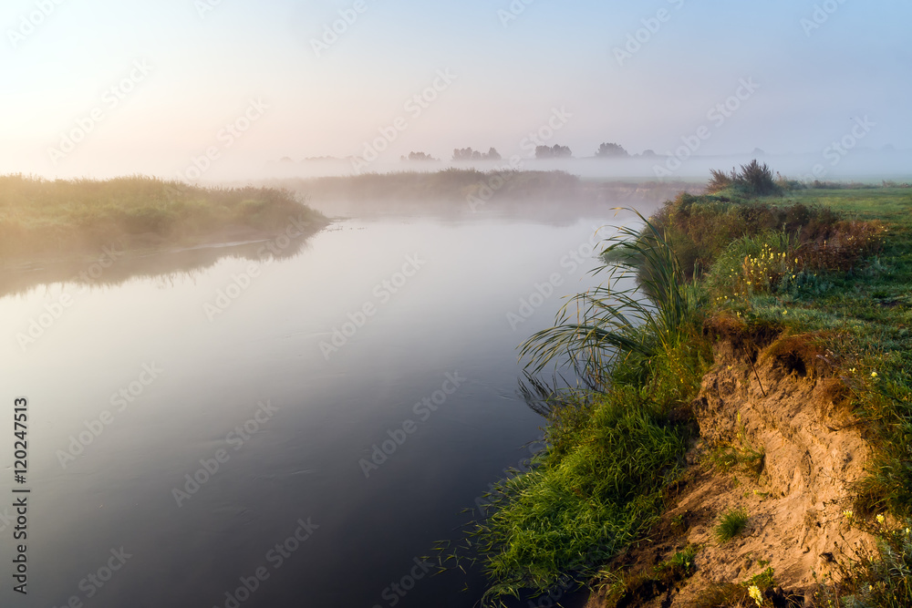 Rzeka Narew - poranek