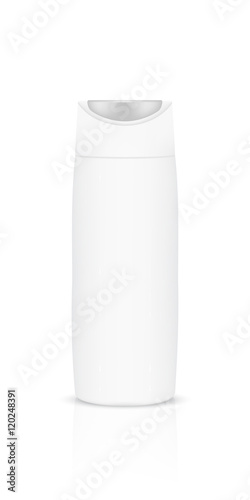 Shampoo Bottle On White Background