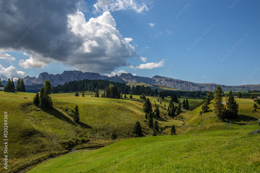 Seiser Alm Alpe di Siusi Dolomites Mountains Italy