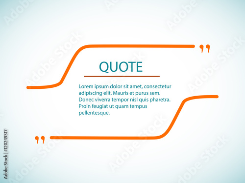 Template for a quote. Quote text bubble. Cloud quotes. Your slog