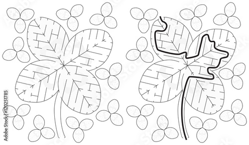 Easy clover maze
