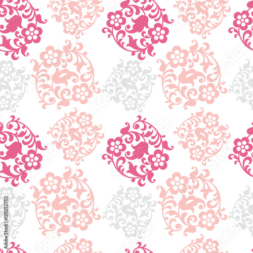 Vintage Vector hand-drawn ethnic east floral ornament.