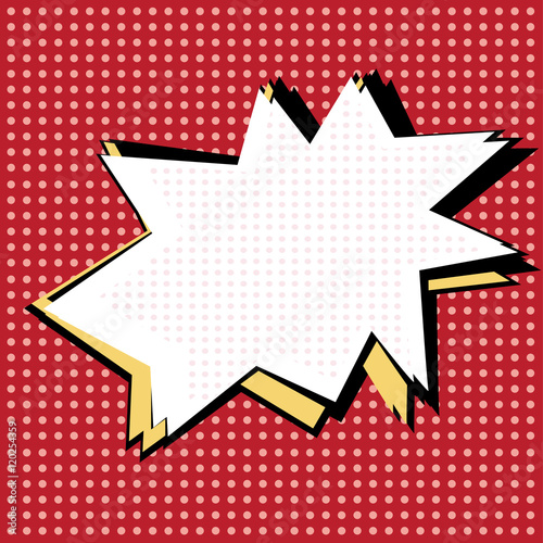 Speech Bubble in Pop-Art Style