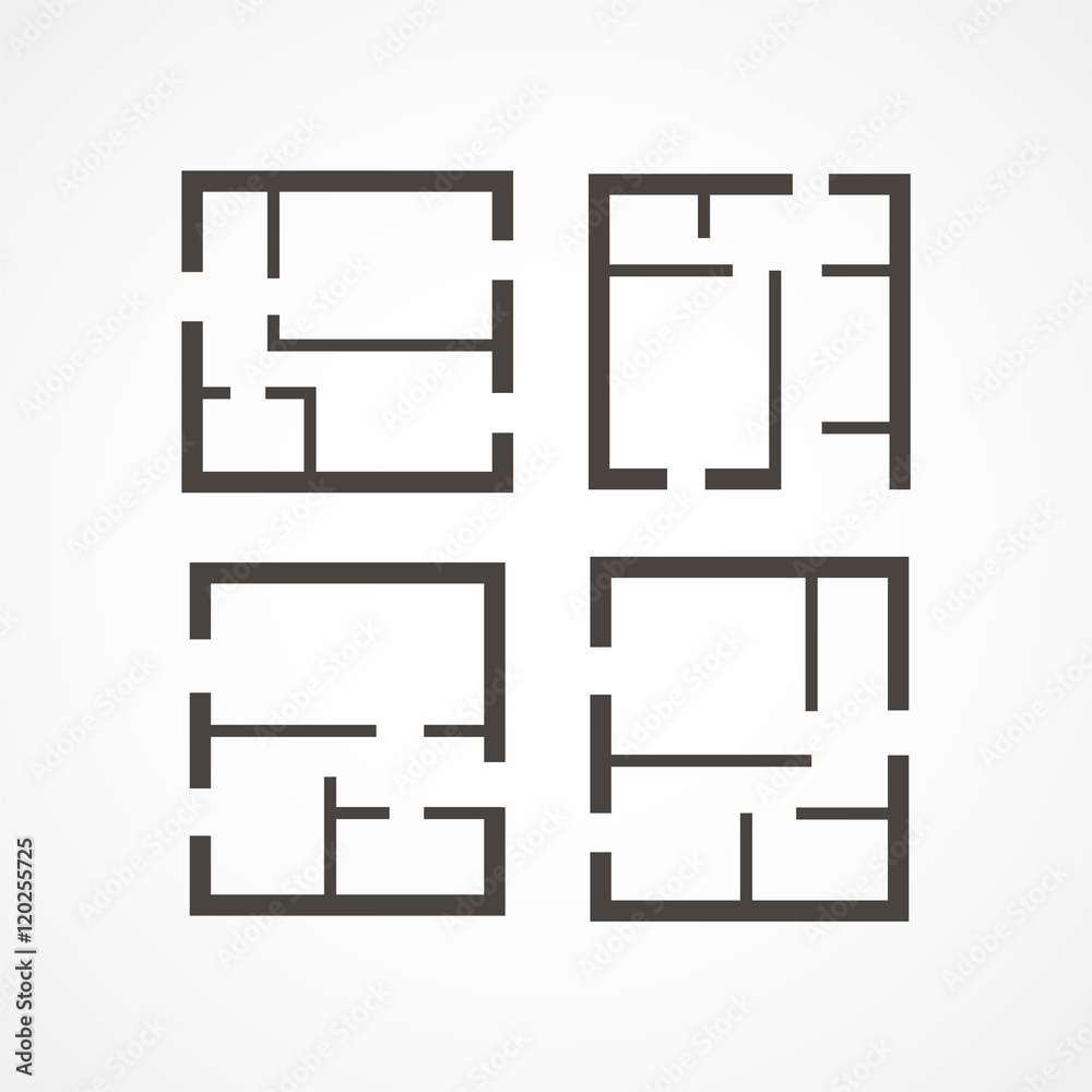 Floor plan icons