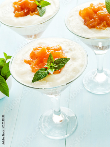 Panna cotta photo