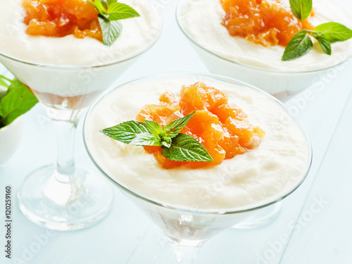 Panna cotta photo