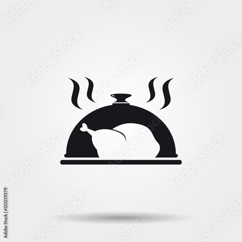 Grilled chicken icon