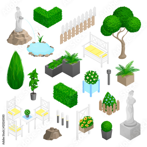 Garden Park Landscape Elements