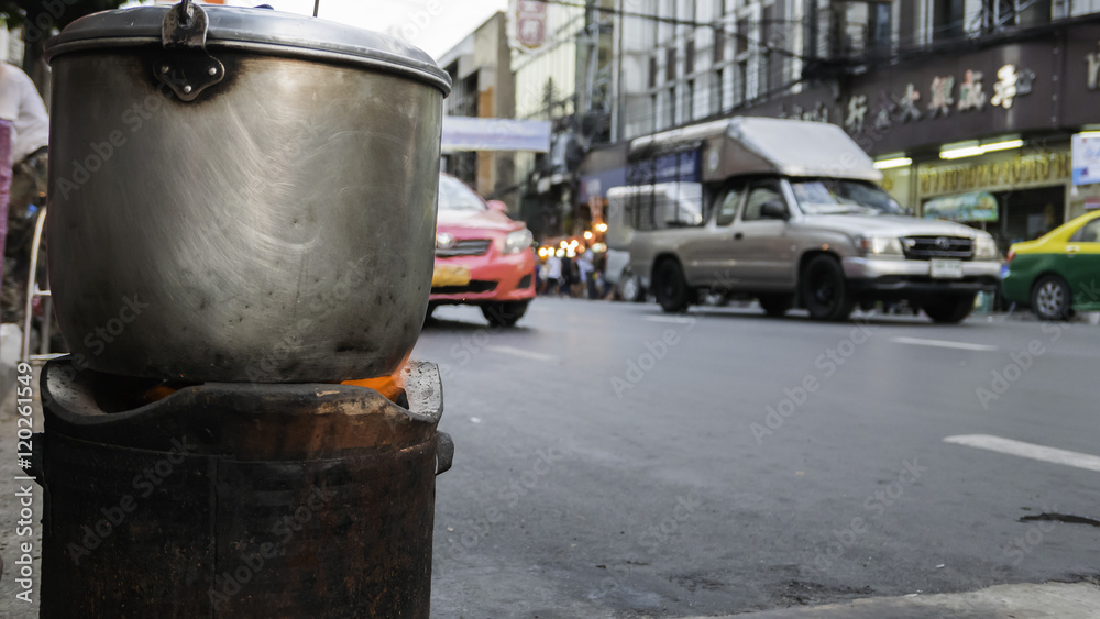 Classic old stove on chinatown (Yaowarat) Road,the main street in Chinatown, once of Bangkok landmark and important street for more foods very delicious for thai-chinese style. Classic old stove on chinatown (Yaowarat) Road,the main street in Chinatown, once of Bangkok landmark and important street for more foods very delicious for thai-chinese style.