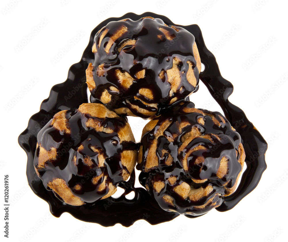 eclairs in a chocolate eclairs in a chocolate