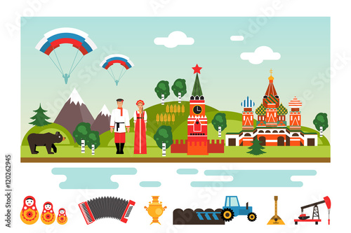 Landmarks and symbols of Russia