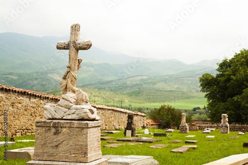 The cross in Mtskheta, Georgia.