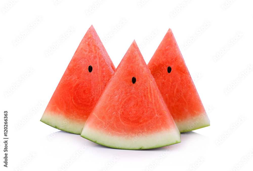 Slice of watermelon isolate on white background Slice of watermelon isolate on white background
