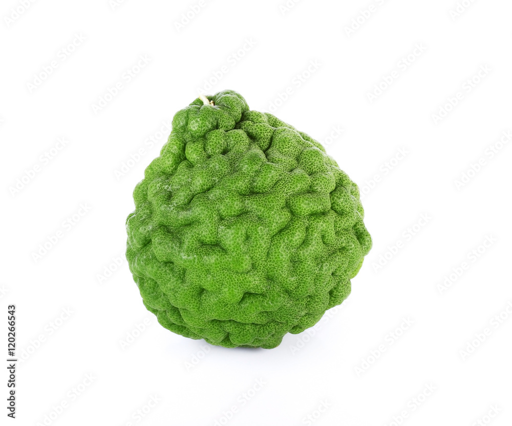 Bergamot fruit isolate on white background Bergamot fruit isolate on white background