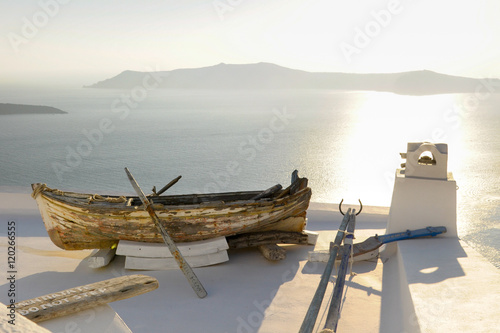 Boat on rooftop