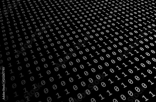 black-white Set of random binaries captured