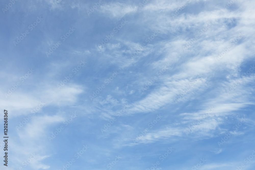 Fototapeta premium Blue sky background with cloud.