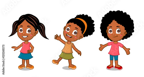 Cute African american girl