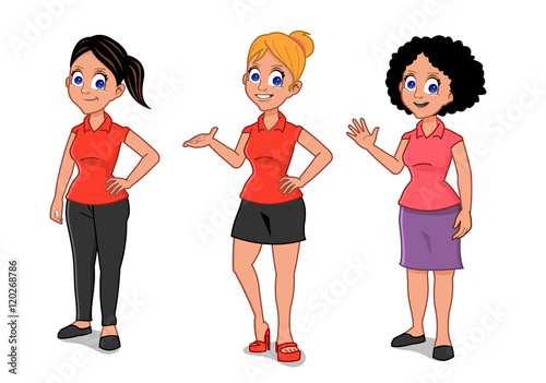 set of girls