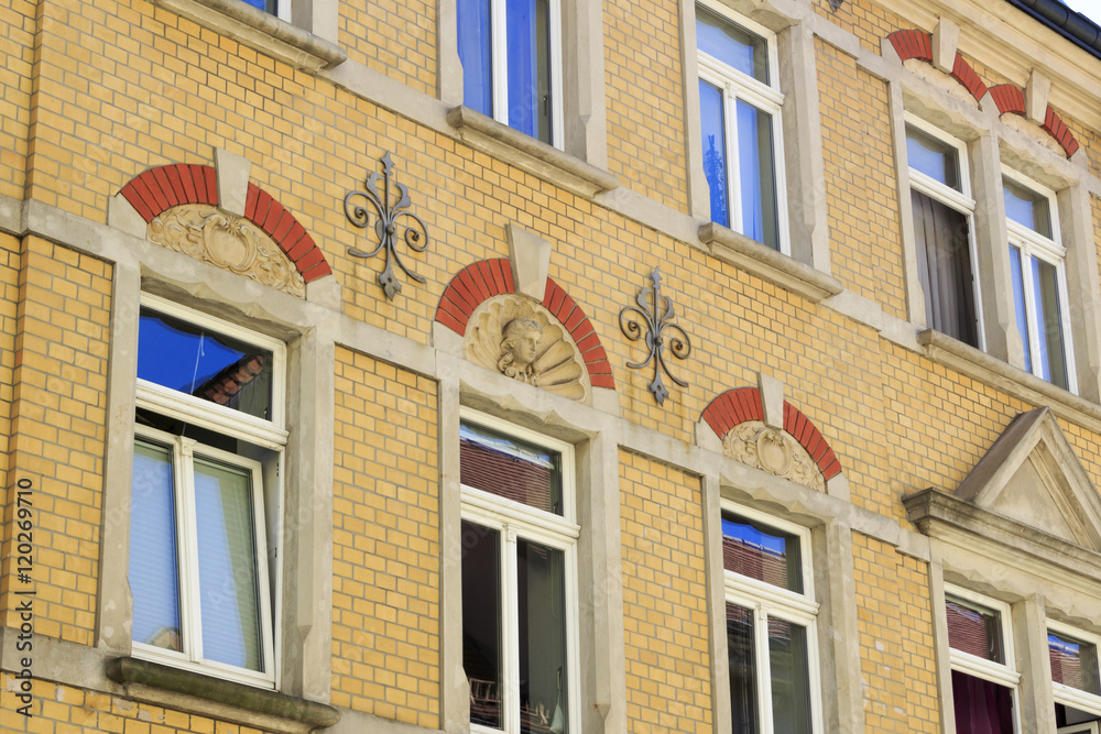 Obraz premium Hausfassaden in Pulsnitz