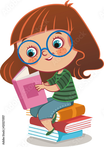 Girl And Books