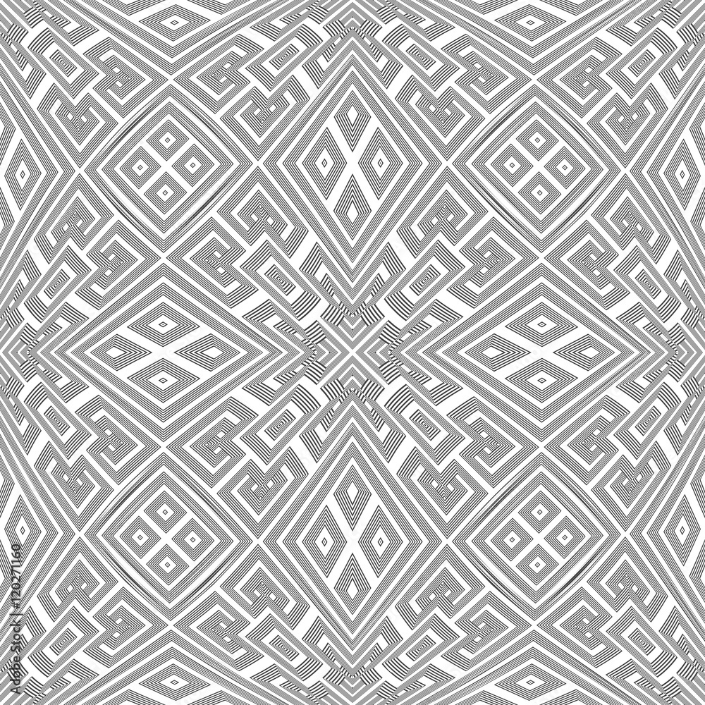 optical art abstract seamless pattern.