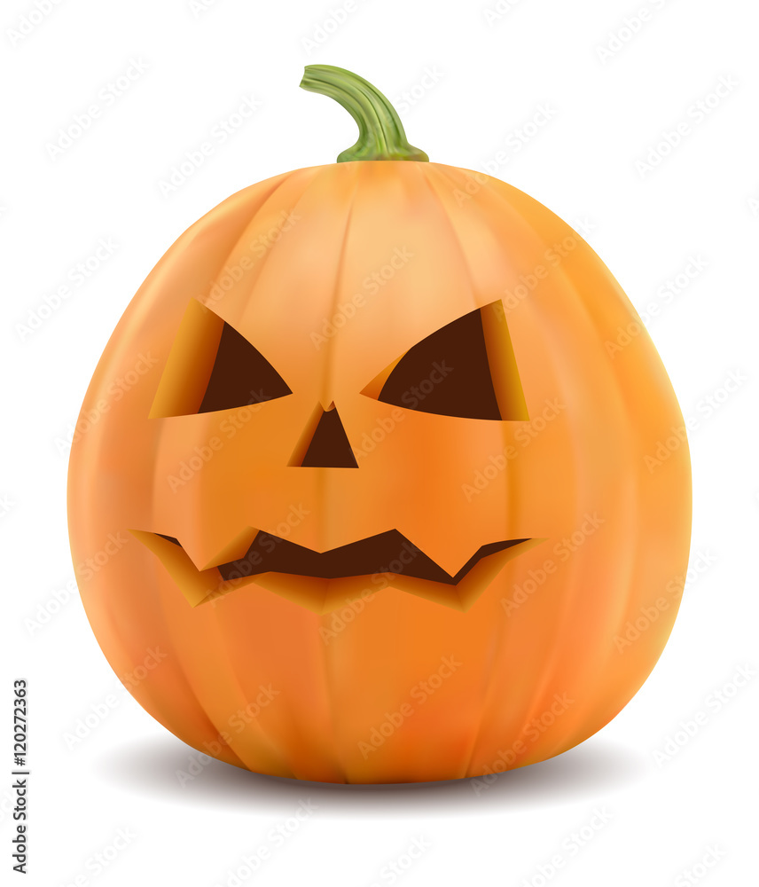 3D realistic bad pumpkin