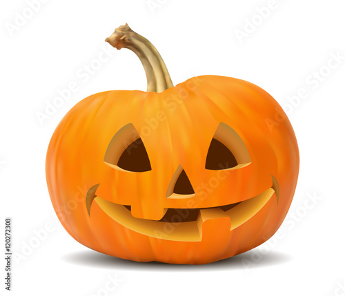 3D realistic vector pumpkin