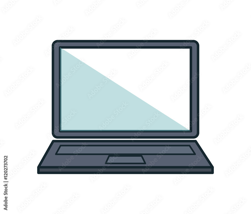 laptop computer portable flat icon vector illustration design laptop computer portable flat icon vector illustration design
