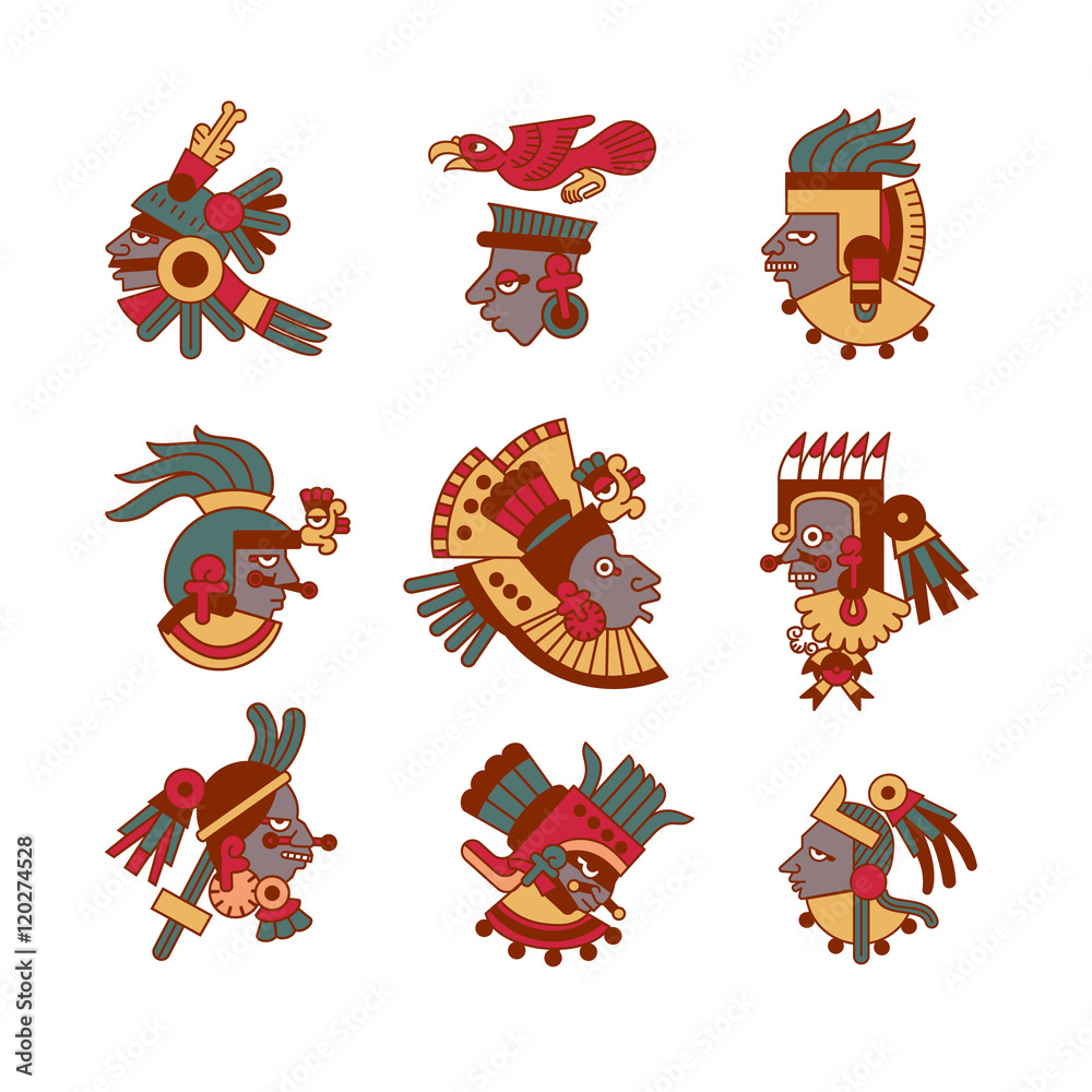 aztec maya avatar collection